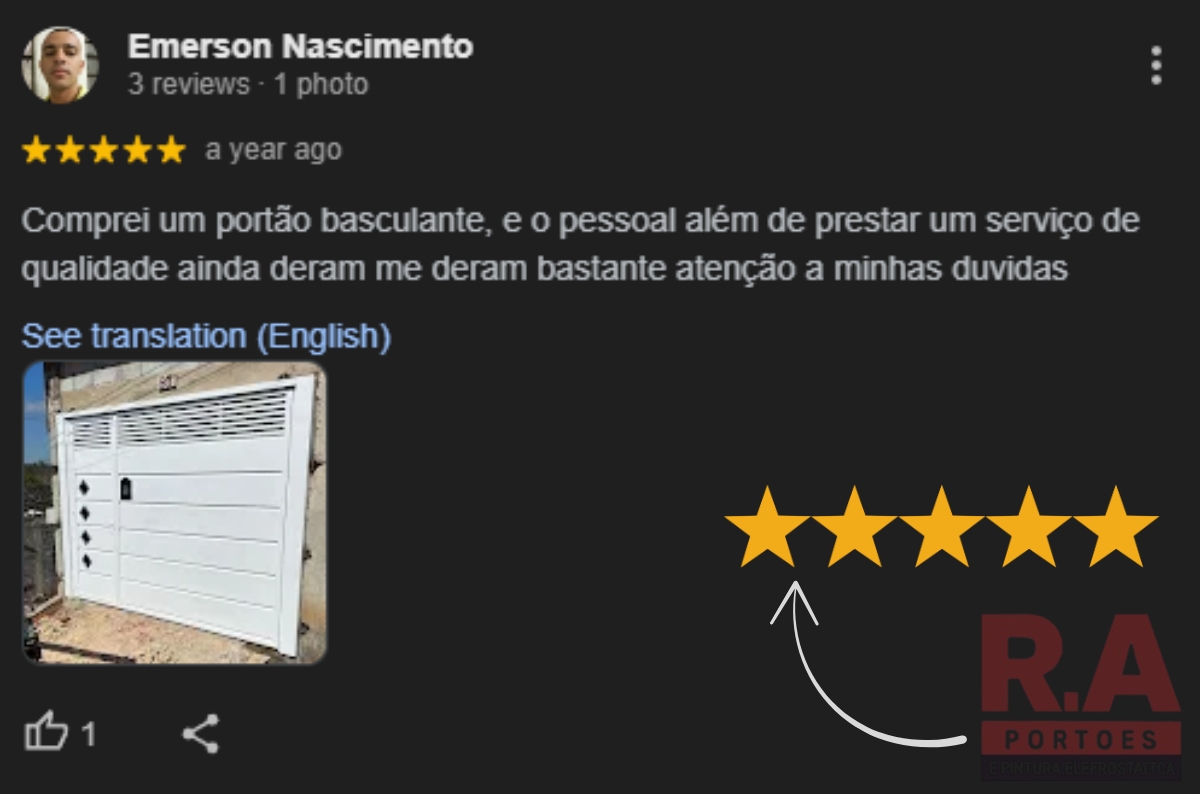 Comentário de cliente 3