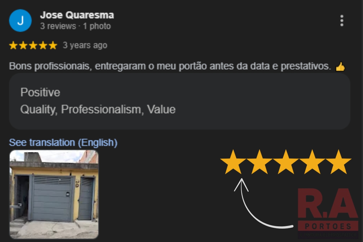 Comentário de cliente 4