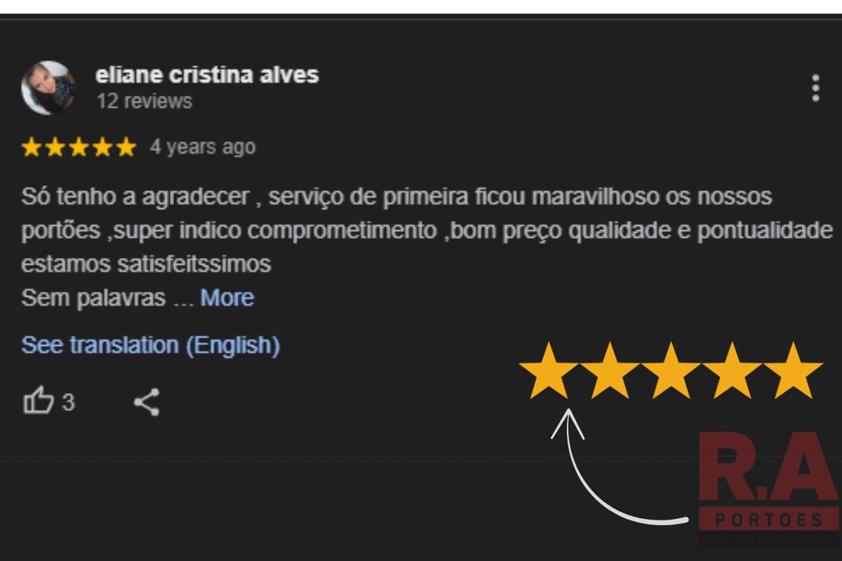 Comentário de cliente 5